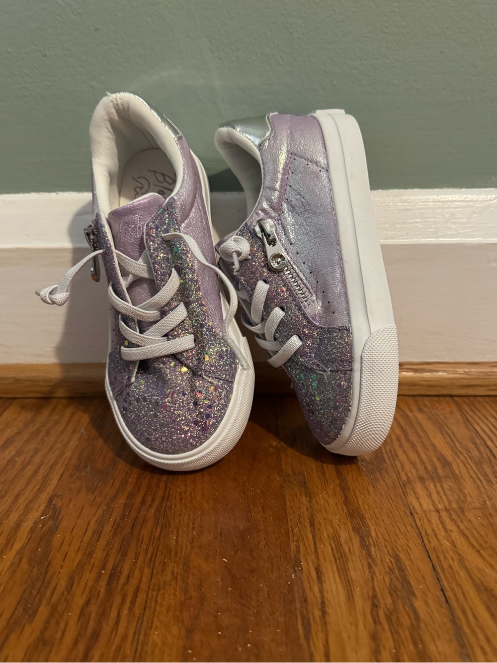 Girls' Glitter Purple Low-Top Sneakers